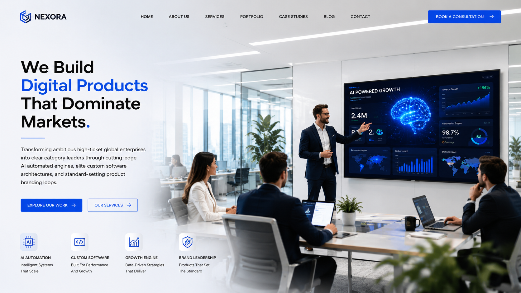 Digital Product Website Template